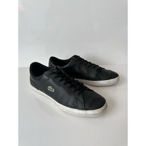 Lacoste Carnaby Pro BL23 1 SMA‎ Men's Size 9 Sneakers Lace-Up Shoes Black/White